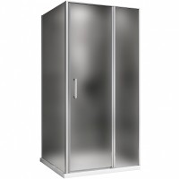 Душевой уголок Abber Sonnenstrand 110x100 профиль Хром стекло матовое