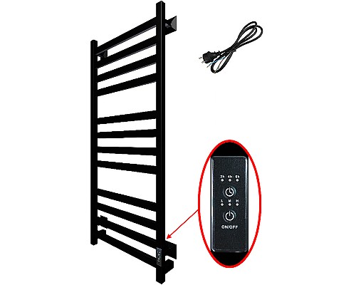 Электрический полотенцесушитель Тругор ПЭК 21кв СП 80x50 Черный