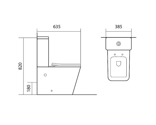 Унитаз компакт Aquatek Либра New AQ1263N-00 Белый с бачком и сиденьем Микролифт