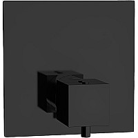 Смеситель для душа Remer Qubica Thermo QT30KBNO с термостатом Черный матовый