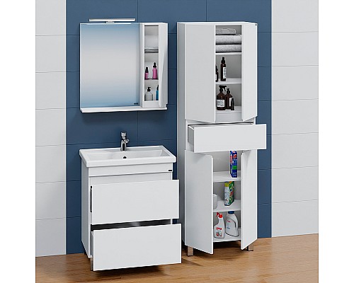 Тумба под раковину СанТа Марс 70 700293 Белая