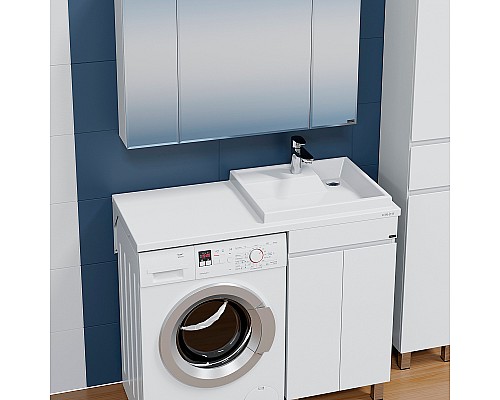 Раковина СанТа Юпитер 110 R 900132 на стиральную машину Белая