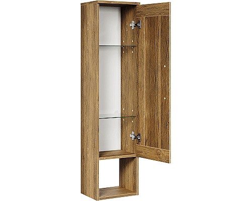 Шкаф пенал Aqwella Craft 30 CRF0503DB подвесной Дуб балтийский