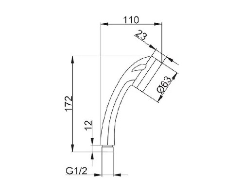 Ручной душ Frap F011 Хром