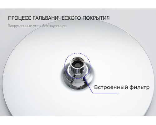 Верхний душ Gappo G005-25 Хром