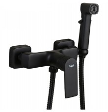 Гигиенический душ со смесителем Frap H71-6 F2071-6 Черный матовый