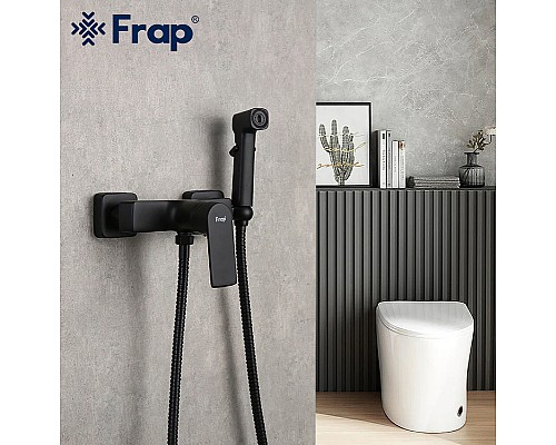 Гигиенический душ со смесителем Frap H71-6 F2071-6 Черный матовый Гигиенический душ со смесителем Frap H71-6 F2071-6 Черный матовый