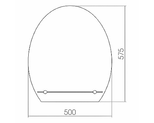 Зеркало Silver Mirrors Уют 50 00000067 с полкой Зеркало Silver Mirrors Уют 50 00000067 с полкой