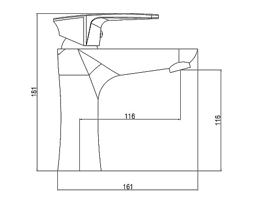 Смеситель для раковины Orange OneLife P09-021cr Хром