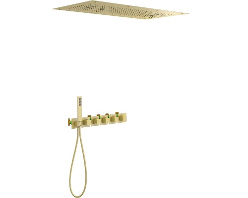 Душевая система Timo Petruma SX-5329/17SM с термостатом Золото матовое