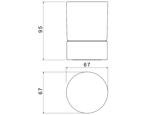 Стакан для зубных щеток Timo Saona 13231/17 Золото матовое
