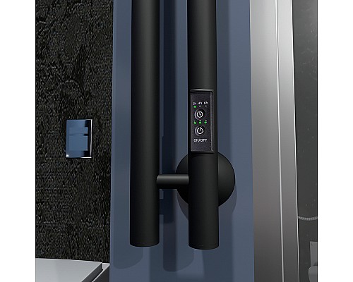 Электрический полотенцесушитель Маргроид Inaro 1200x60 Inaro-1206-1049-9005R правый Черный матовый Электрический полотенцесушитель Маргроид Inaro 1200x60 Inaro-1206-1049-9005R правый Черный матовый