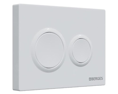 Клавиша смыва Berges Novum O1 040061 Белая