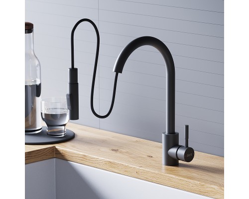Смеситель для кухни Dorff Logic D3007522 Черный