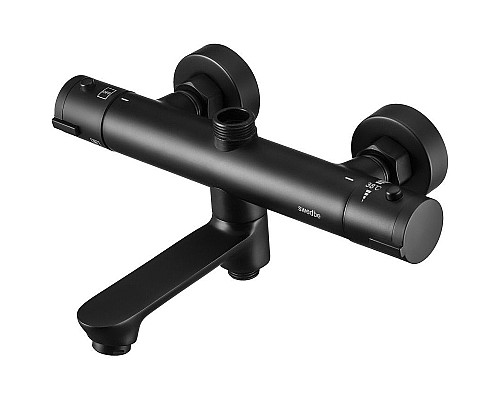 Смеситель для ванны Swedbe Hermes 9042B с термостатом Черный матовый