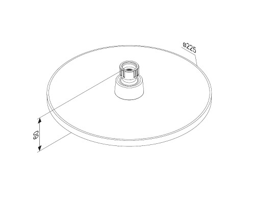 Верхний душ Damixa Jupiter 977050000 Хром