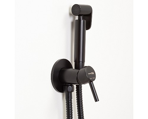 Гигиенический душ со смесителем WasserKRAFT A70638 Черный матовый