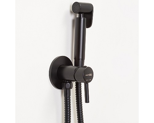 Гигиенический душ со смесителем WasserKRAFT A70638 Черный матовый