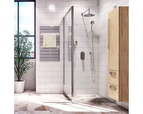 Душевая стенка WasserKRAFT Berkel 80 48P06-RP80 профиль Хром стекло прозрачное