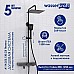Душевая система WasserKRAFT A114.255.130.CB Thermo с термостатом Черная матовая