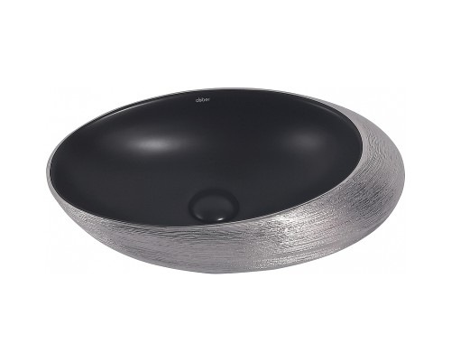 Раковина-чаша Abber Bequem 49 AC2107BS Черный матовый Серебро