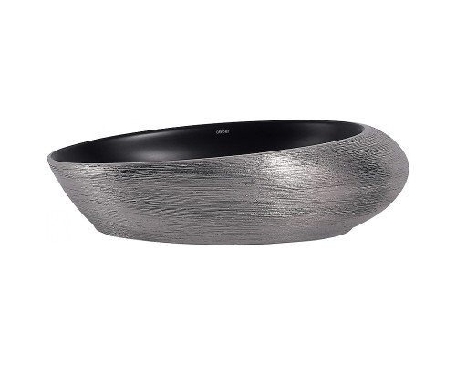 Раковина-чаша Abber Bequem 49 AC2107BS Черный матовый Серебро