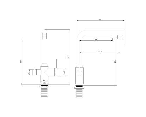 Смеситель для кухни Abber Emotion AF8814 Хром