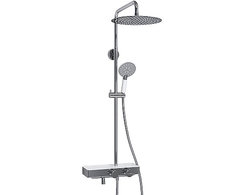 Душевая система WasserKRAFT A113.116.058.CH Thermo с термостатом Хром Белая