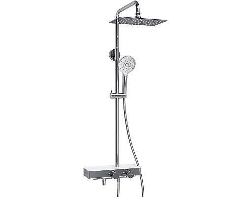 Душевая система WasserKRAFT A113.069.127.CH Thermo с термостатом Хром Белая