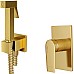 Гигиенический душ со смесителем WasserKRAFT А55094 Золото матовое