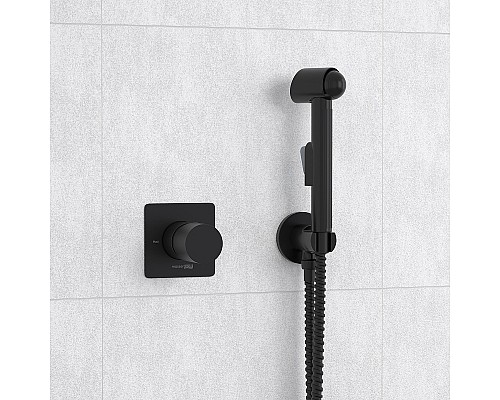 Гигиенический душ со смесителем WasserKRAFT A07436 Черный матовый