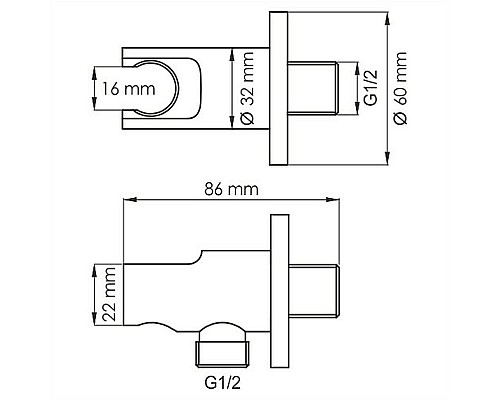 Гигиенический душ со смесителем WasserKRAFT A07436 Черный матовый