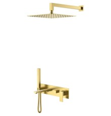 Душевая система Boheme Qubic 474-MG Золото матовое