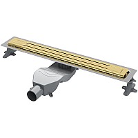 Душевой лоток Boheme Premium Trendy 80 983-80-G с решеткой Золото