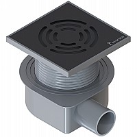 Душевой трап Boheme Smart Design 984-10-B с Черной решеткой