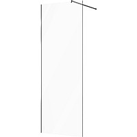 Душевая перегородка STWORKI Берген 80 MV-BE-80-CR профиль Хром глянцевый стекло прозрачное