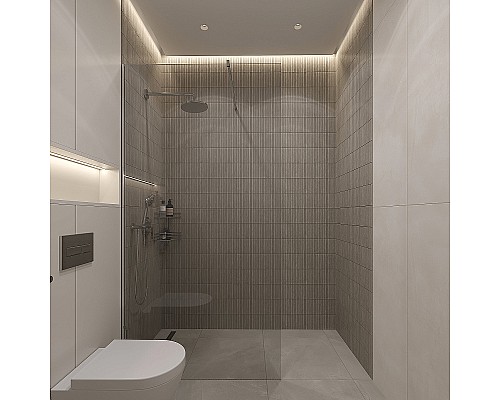 Душевая перегородка STWORKI Берген 110 MV-BE-110-CR профиль Хром глянцевый стекло прозрачное