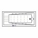 Акриловая ванна Whitecross Wave Slim 160x80 с гидромассажем