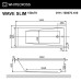 Акриловая ванна Whitecross Wave Slim 150x70 с гидромассажем