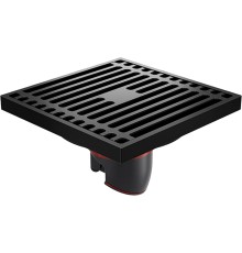 Душевой трап Orange 100x100 с Черной матовый решеткой