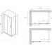 Душевой уголок Abber Schwarzer Diamant 120x70 профиль Черный стекло прозрачное