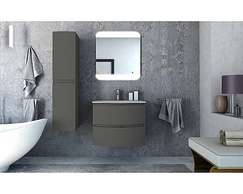 Шкаф пенал Cezares Vague 30 44326 подвесной Grigio talpa opaco Шкаф пенал Cezares Vague 30 44326 подвесной Grigio talpa opaco
