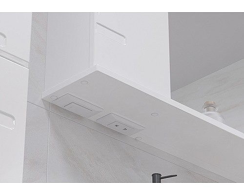 Зеркало со шкафом Volna Joli 70 L zsJOLI70.L-01 с подсветкой Белое