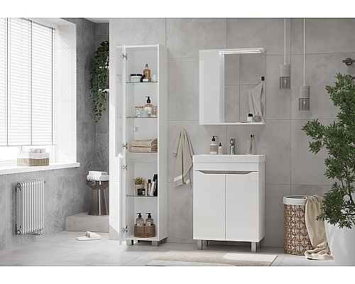 Шкаф пенал Volna Lake 35 pnLAKE35-01 Белый