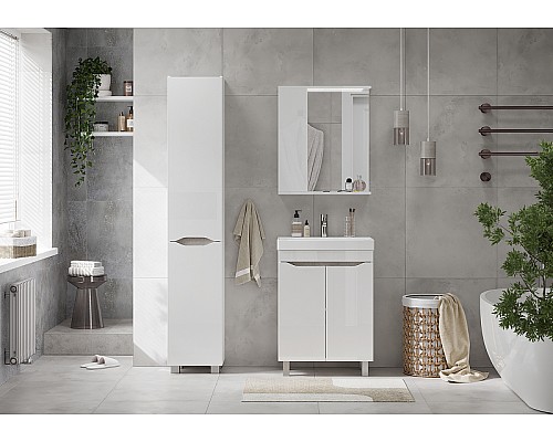 Шкаф пенал Volna Lake 35 pnLAKE35-01 Белый