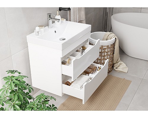 Тумба под раковину Volna Lake 70.2Y tpLAKE70.2Y-01 подвесная Белая