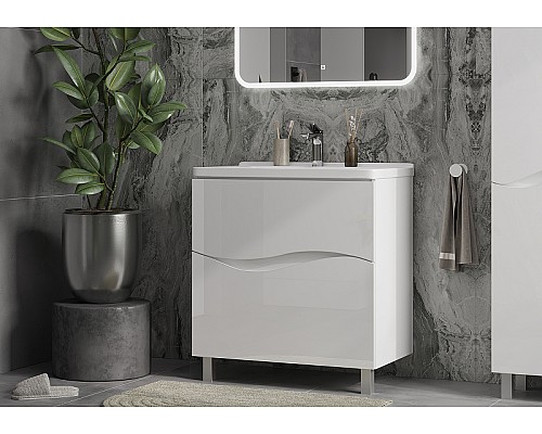 Тумба под раковину Volna 80.2Y tnVLN80.2Y-01 Белая