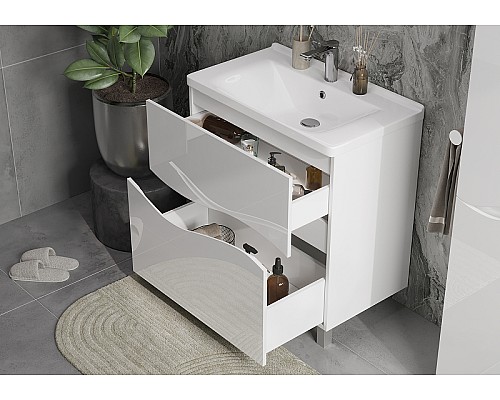 Тумба под раковину Volna 80.2Y tnVLN80.2Y-01 Белая