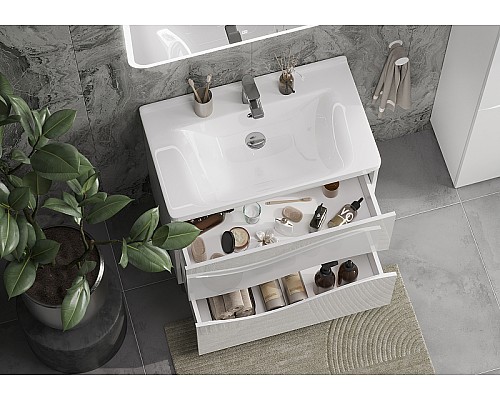 Тумба под раковину Volna 80.2Y tnVLN80.2Y-01 Белая