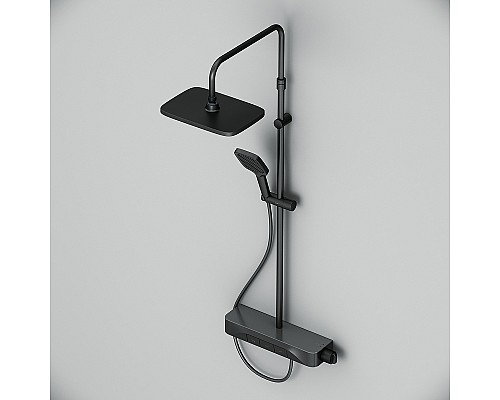 Душевая система AM.PM Func F078F722 Черная матовая